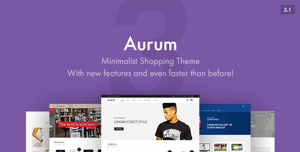 Aurum v3.4.10 &#8211; Minimalist Shopping Theme