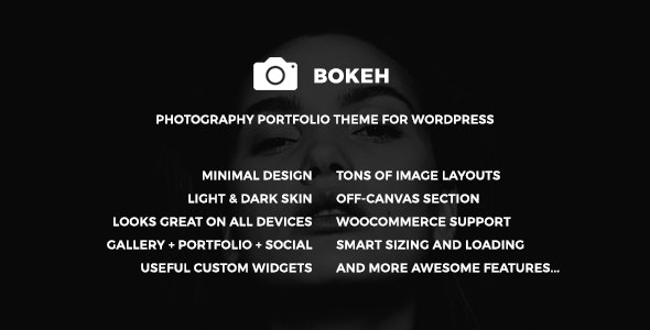 Bokeh v1.2 &#8211; Photography Portfolio Theme for WordPress