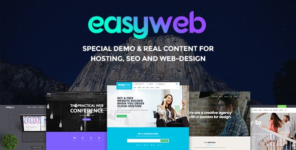 EasyWeb v2.3.0 &#8211; WP Theme For Hosting, SEO and Web-design Agencies