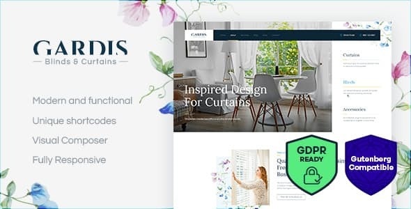 Gardis v1.2.0 | Blinds and Curtains Studio &amp; Shop WordPress Theme