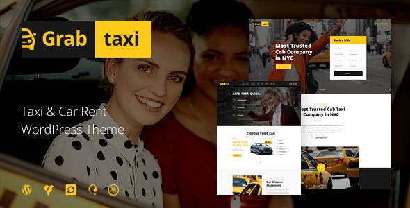 Grab Taxi v1.2.3 | Online Taxi Service WordPress Theme