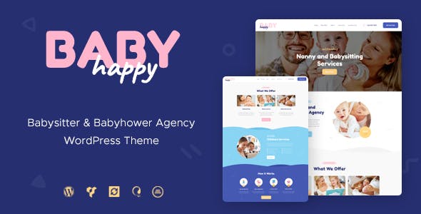 Happy Baby v1.2.1 | Nanny &amp; Babysitting Services WordPress Theme