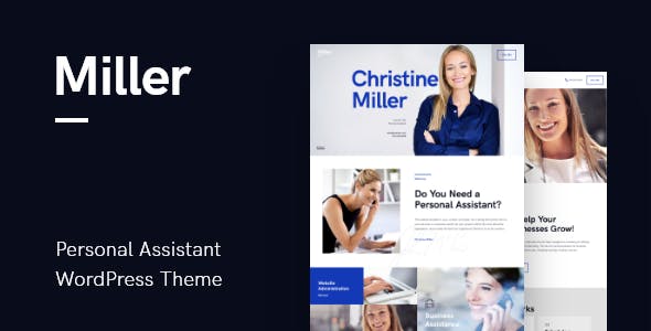Miller v1.1.0 | Personal Assistant &amp; Administrative Services WordPress Theme