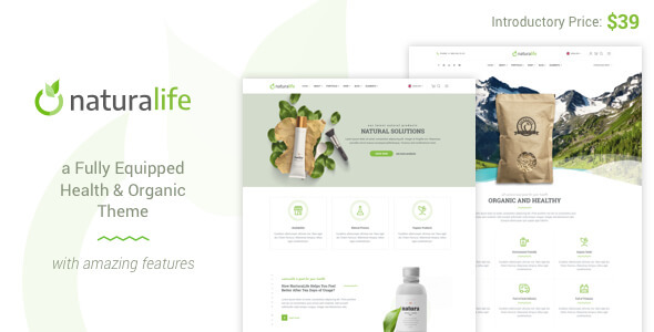 NaturaLife v1.7.1 | Health &amp; Organic WordPress Theme