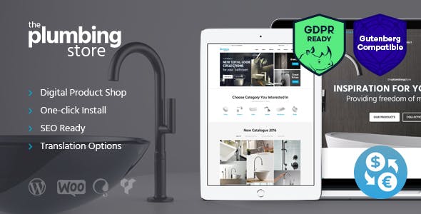 Plumbing and Building Parts, Tools &amp; Accessories Store v1.6 WordPress Theme