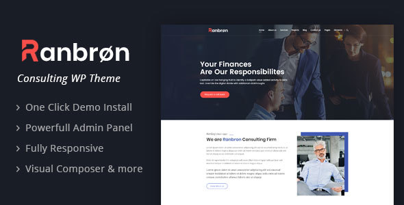 Ranbron v1.8 &#8211; Business and Consulting WordPress Theme