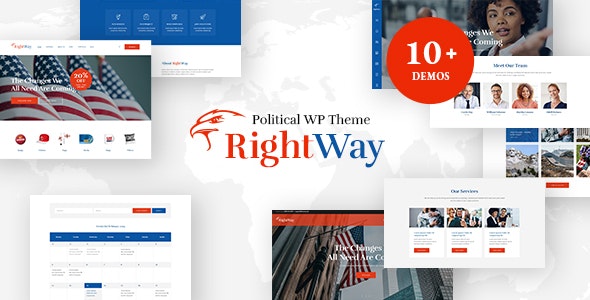 Right Way v4.0 | Election Campaign and Political Candidate WordPress Theme