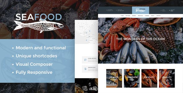 Seafood v1.4 Company &amp; Restaurant WordPress Theme