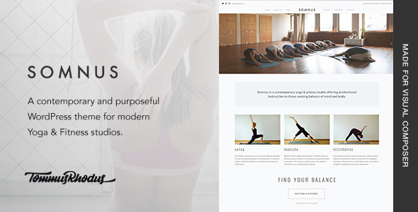 Somnus v1.0.8 &#8211; Yoga &amp; Fitness Studio WordPress Theme
