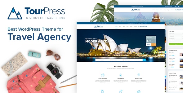 TourPress v1.1.4 &#8211; Travel Booking WordPress Theme
