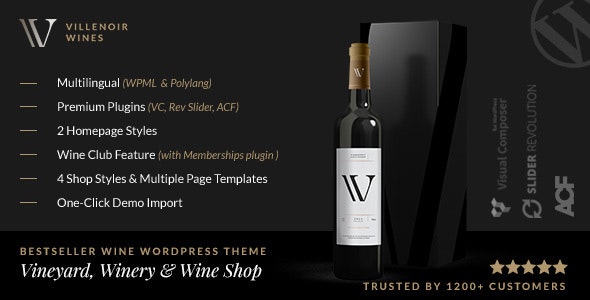 Villenoir v4.6 &#8211; Vineyard, Winery &amp; Wine Shop