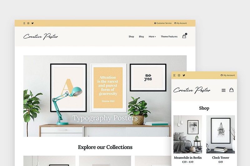 Creative Poster v1.0.1 &#8211; WooCommerce Theme CreativeMarket NULLED