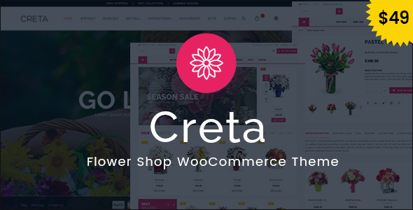 Creta v4.5 &#8211; Flower Shop WooCommerce WordPress Theme