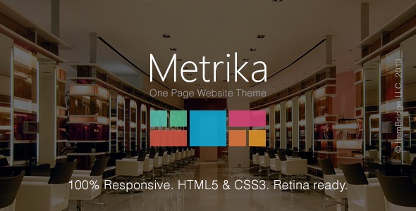 Metrika v2.3.7 — Responsive OnePage WordPress Theme