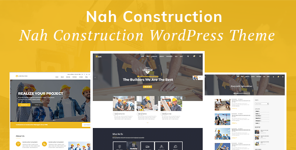 Nah Construction v1.1.4 &#8211; Building Business WordPress Theme