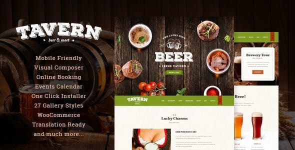 Tavern v2.1.2 | Pub &amp; Brewery Restaurant WordPress Theme